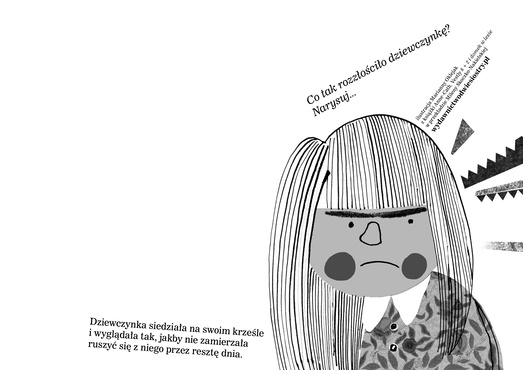 Zezłoszczona dziewczynka