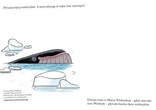Wieloryb wynurzający się z wody