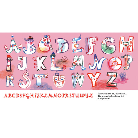 Strony książki Czego nie wiecie o alfabecie