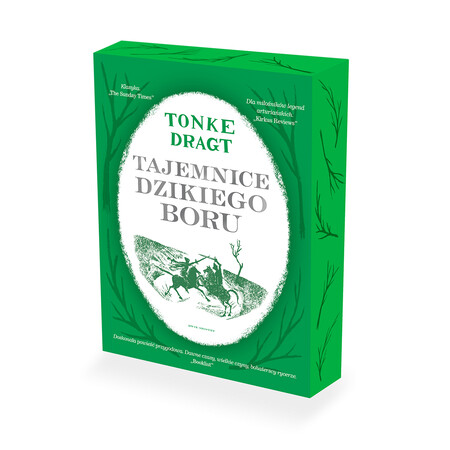 Strony książki Tajemnice Dzikiego Boru (barwione brzegi)