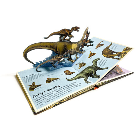 Okładka książki Dinozaurium pop-up