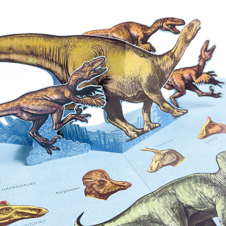 Okładka książki Dinozaurium pop-up
