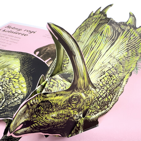 Okładka książki Dinozaurium pop-up