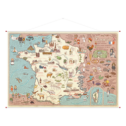 książka Ścienna mapa Francji